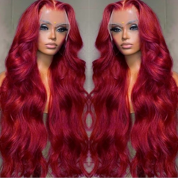 99J Burgundy Lace Front Wigs Human Hair 26 Inch Pre Plucked Hairline